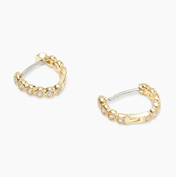 Gold gorjana Madison Huggie Earrings