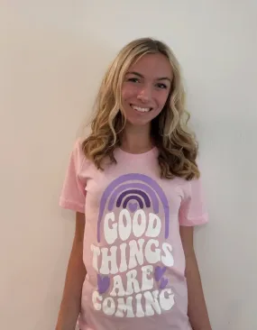 'Good Things Are Coming' Graphic Tee: Prep Obsessed x Weather With Lauren