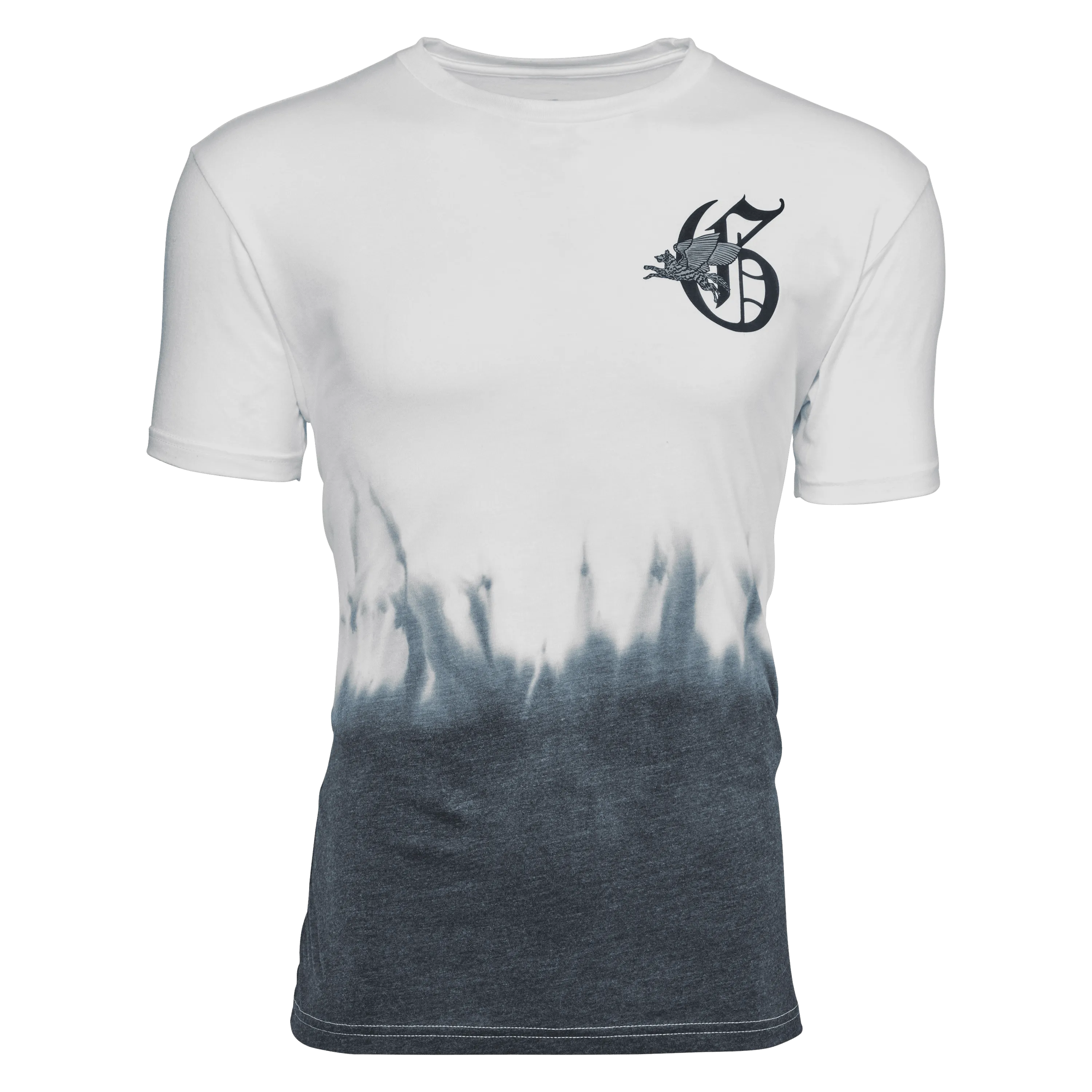 Gothic "G" Angel Wolf Dip Dye Tee