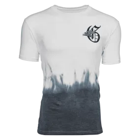 Gothic "G" Angel Wolf Dip Dye Tee