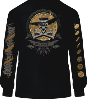 GUILTY GEAR - 'Johnny Original Bet' Long Sleeve Shirt - Black