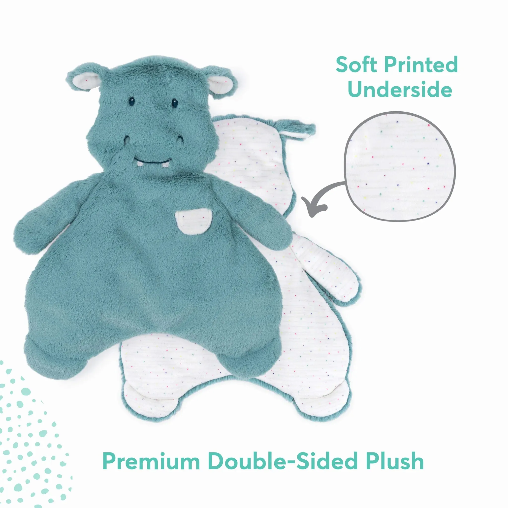 GUND Oh So Snuggly Hippo Lovey