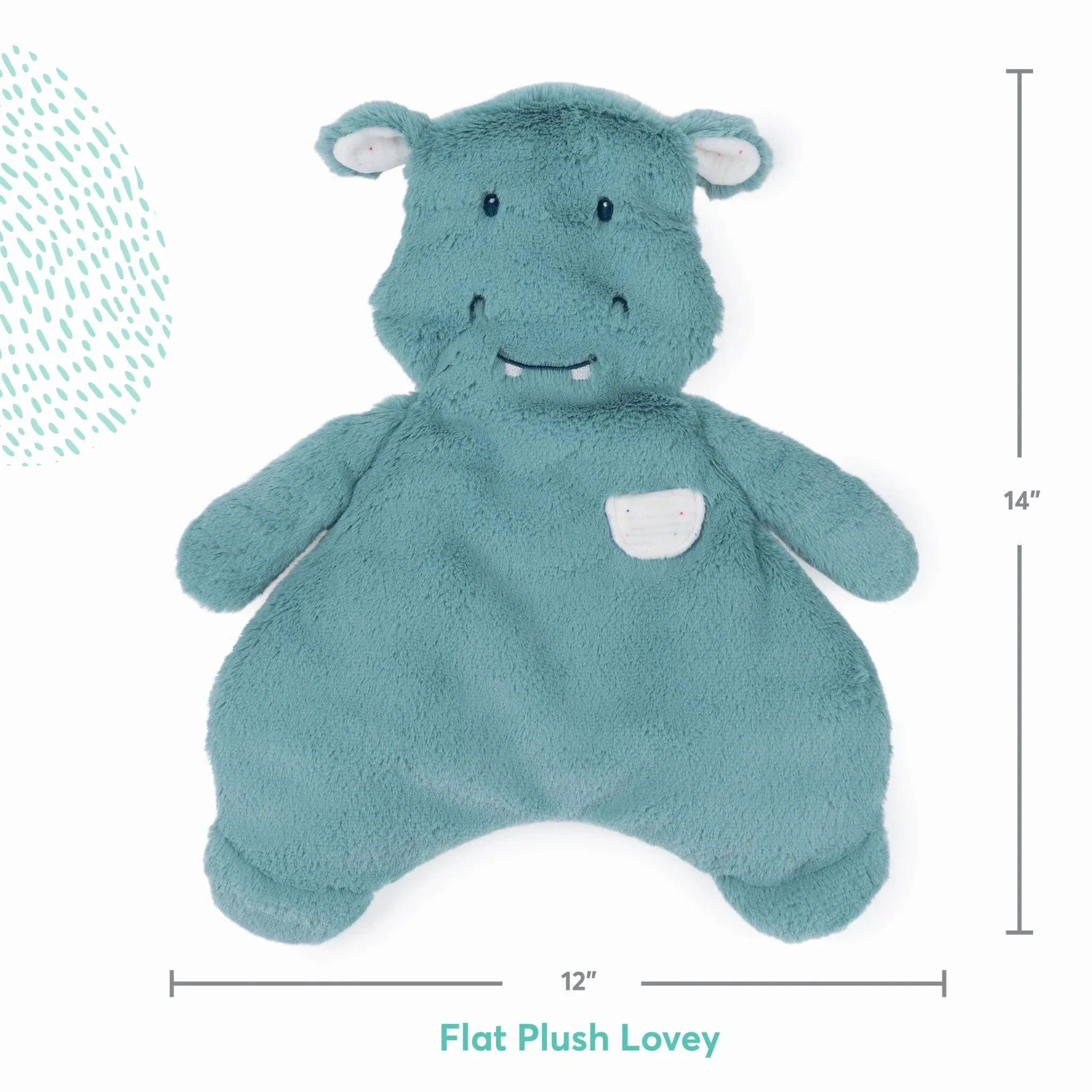 GUND Oh So Snuggly Hippo Lovey