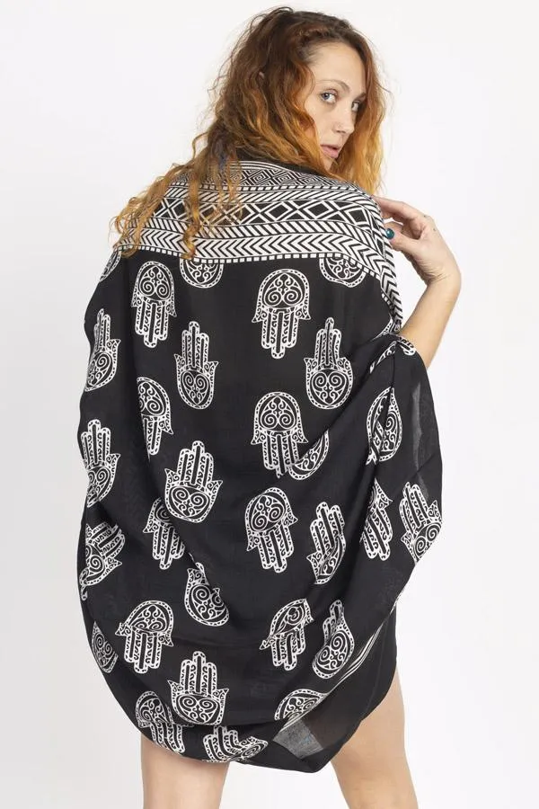 Hamsa Flowing Cocoon Wrap