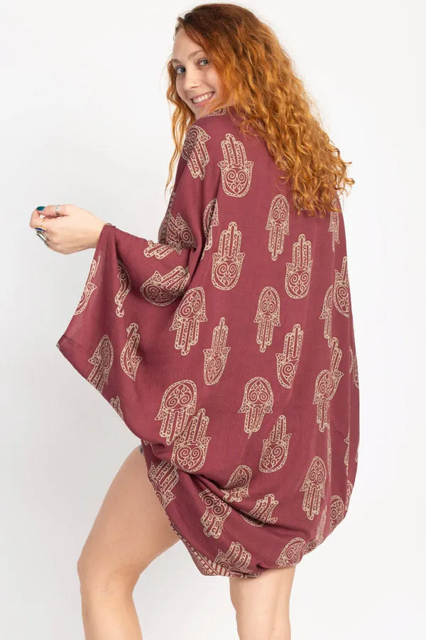 Hamsa Flowing Cocoon Wrap