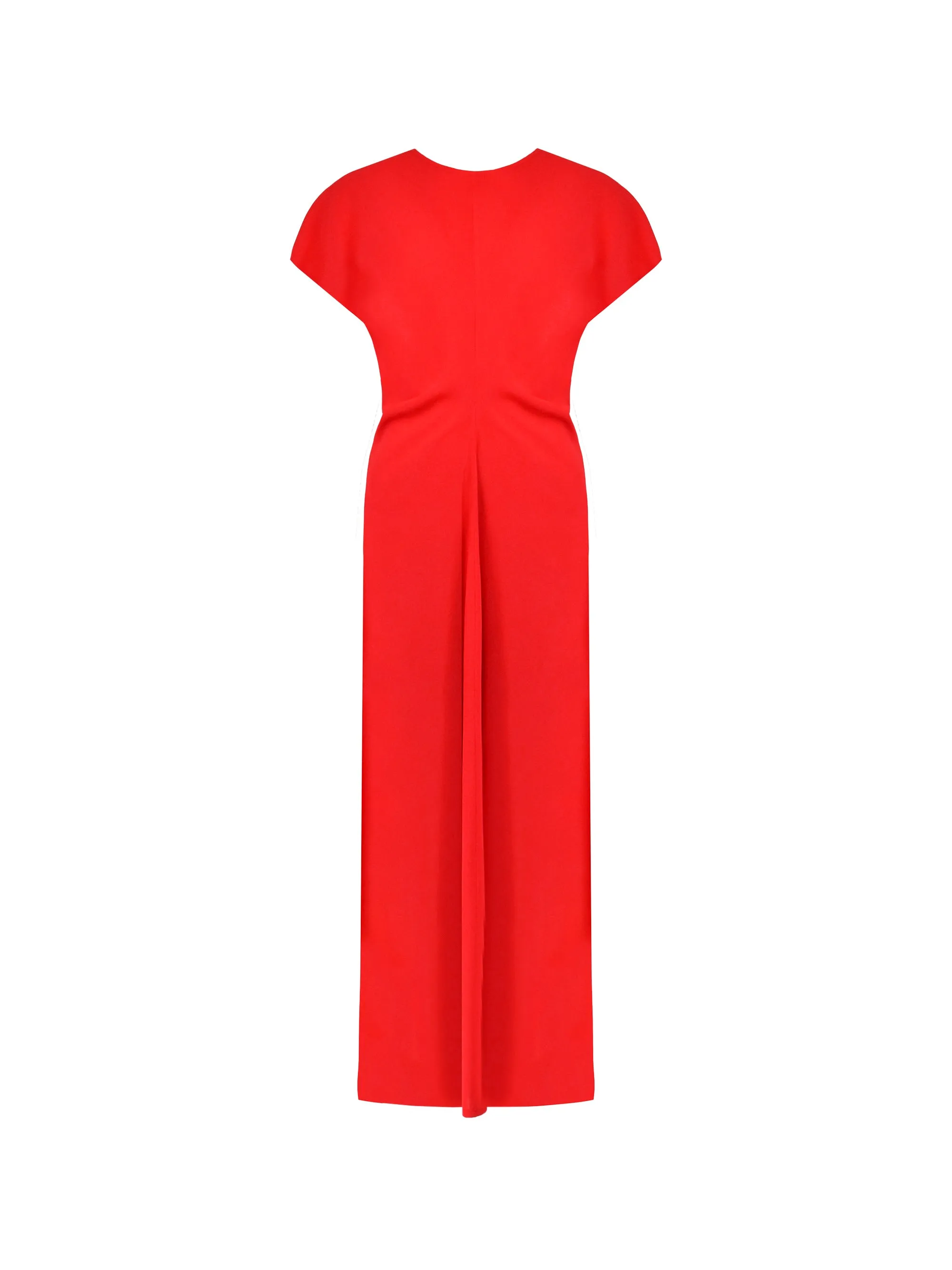 Harper Red Flutter Sleeve Midaxi Dress