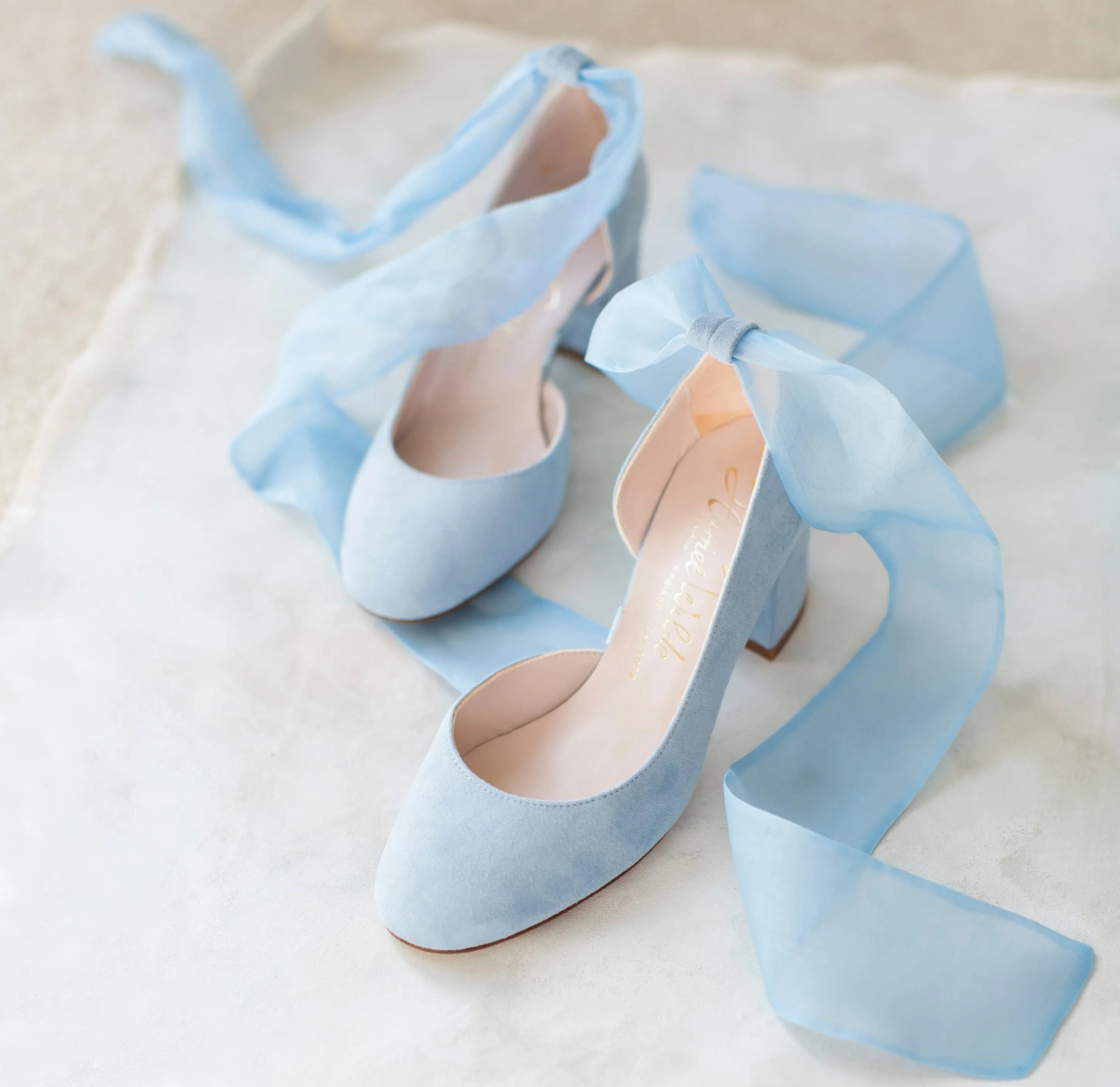 Hetty Mid Blue Organza Wide