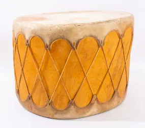 Hide Covered Drum, 20th c