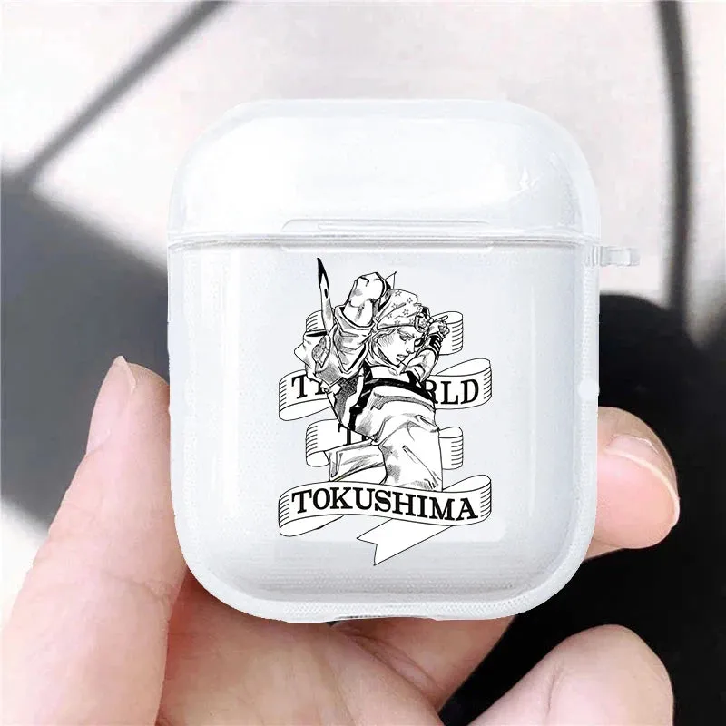 Hot JoJo's Bizarre Adventure JoJo Anime Soft silicone TPU Case For AirPods Pro 1 2 3 Clear Wireless Bluetooth Earphone Box Cover