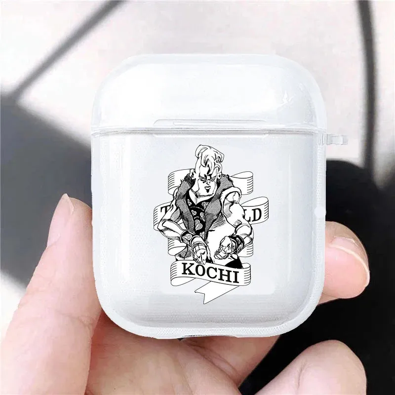 Hot JoJo's Bizarre Adventure JoJo Anime Soft silicone TPU Case For AirPods Pro 1 2 3 Clear Wireless Bluetooth Earphone Box Cover