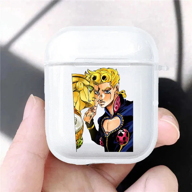 Hot JoJo's Bizarre Adventure JoJo Anime Soft silicone TPU Case For AirPods Pro 1 2 3 Clear Wireless Bluetooth Earphone Box Cover