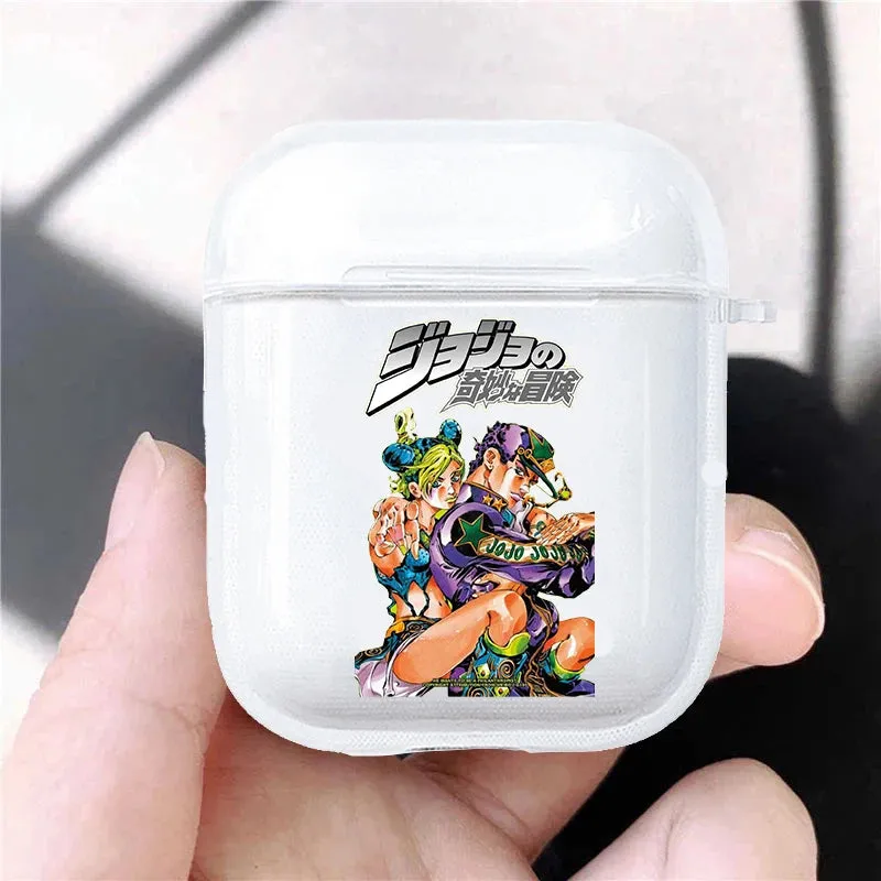 Hot JoJo's Bizarre Adventure JoJo Anime Soft silicone TPU Case For AirPods Pro 1 2 3 Clear Wireless Bluetooth Earphone Box Cover