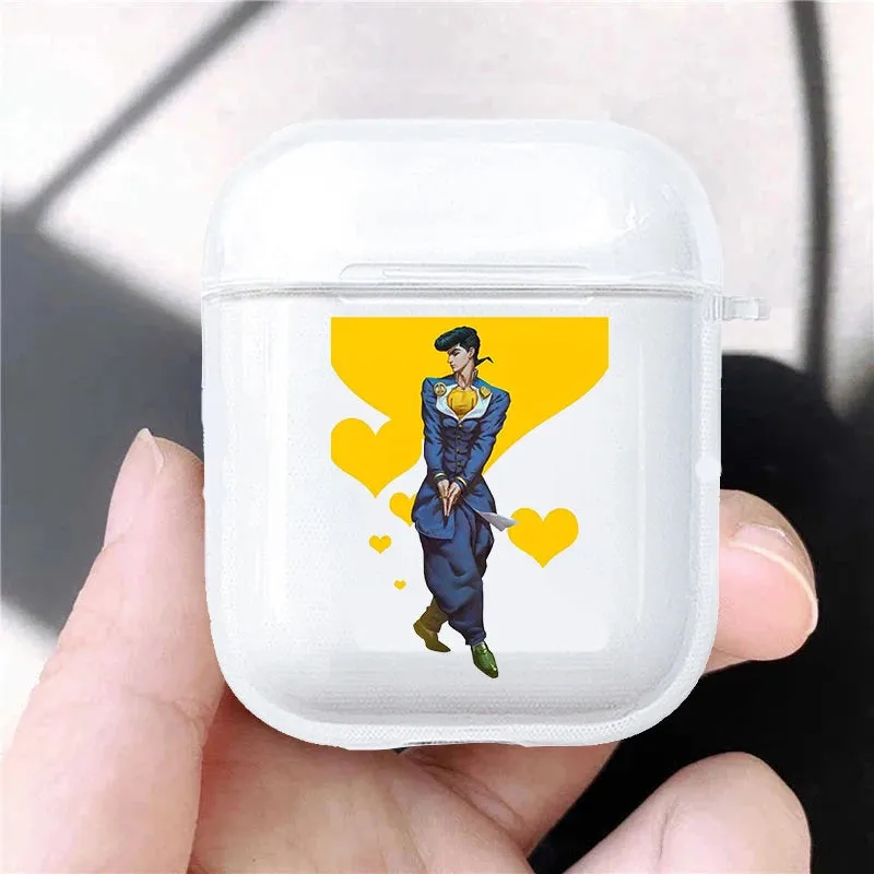 Hot JoJo's Bizarre Adventure JoJo Anime Soft silicone TPU Case For AirPods Pro 1 2 3 Clear Wireless Bluetooth Earphone Box Cover