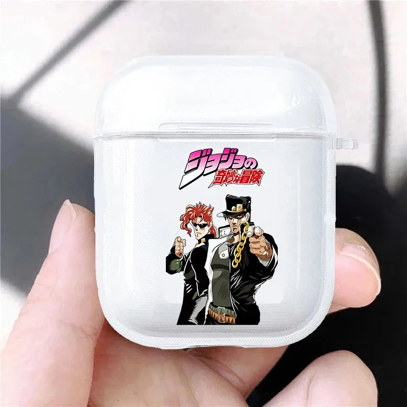 Hot JoJo's Bizarre Adventure JoJo Anime Soft silicone TPU Case For AirPods Pro 1 2 3 Clear Wireless Bluetooth Earphone Box Cover