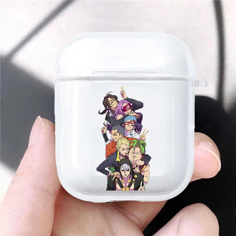 Hot JoJo's Bizarre Adventure JoJo Anime Soft silicone TPU Case For AirPods Pro 1 2 3 Clear Wireless Bluetooth Earphone Box Cover