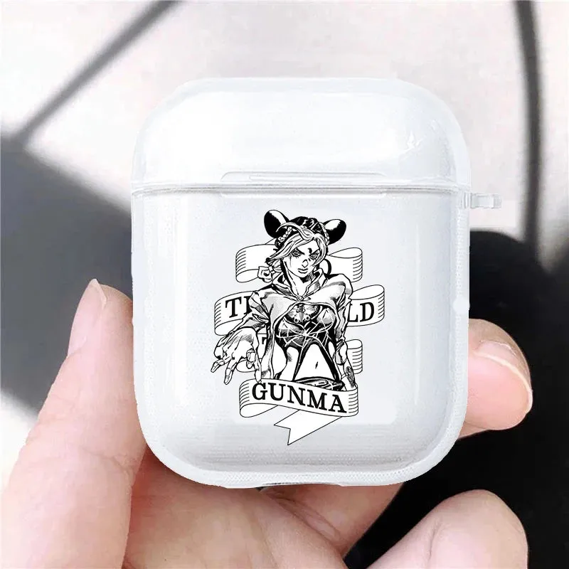 Hot JoJo's Bizarre Adventure JoJo Anime Soft silicone TPU Case For AirPods Pro 1 2 3 Clear Wireless Bluetooth Earphone Box Cover