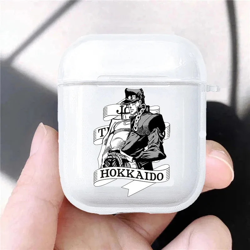 Hot JoJo's Bizarre Adventure JoJo Anime Soft silicone TPU Case For AirPods Pro 1 2 3 Clear Wireless Bluetooth Earphone Box Cover