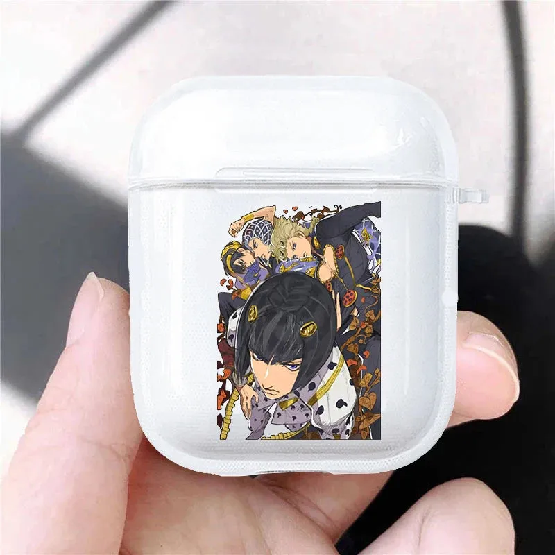 Hot JoJo's Bizarre Adventure JoJo Anime Soft silicone TPU Case For AirPods Pro 1 2 3 Clear Wireless Bluetooth Earphone Box Cover