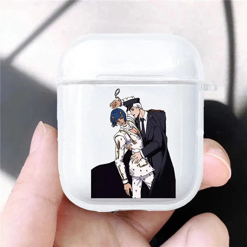 Hot JoJo's Bizarre Adventure JoJo Anime Soft silicone TPU Case For AirPods Pro 1 2 3 Clear Wireless Bluetooth Earphone Box Cover