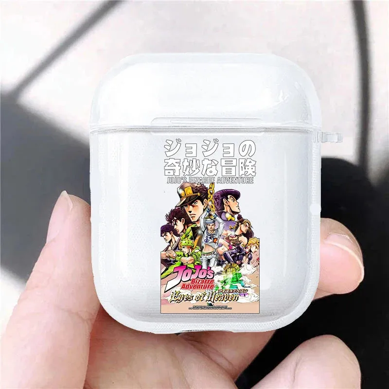 Hot JoJo's Bizarre Adventure JoJo Anime Soft silicone TPU Case For AirPods Pro 1 2 3 Clear Wireless Bluetooth Earphone Box Cover