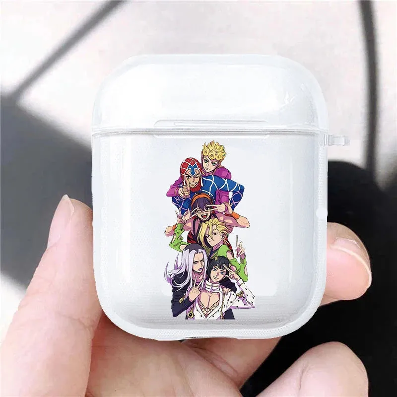 Hot JoJo's Bizarre Adventure JoJo Anime Soft silicone TPU Case For AirPods Pro 1 2 3 Clear Wireless Bluetooth Earphone Box Cover