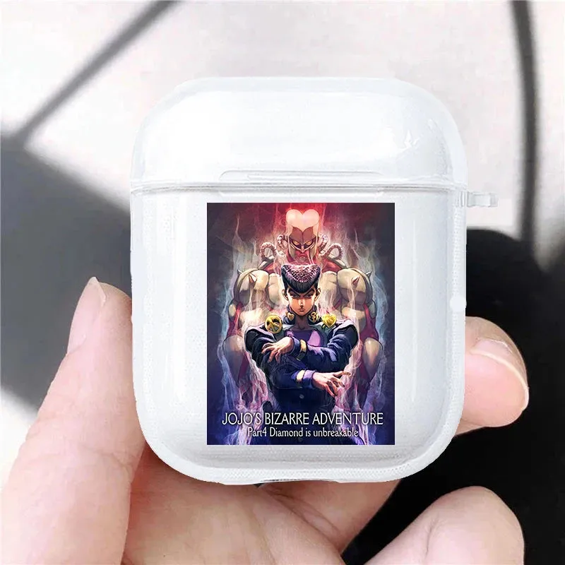 Hot JoJo's Bizarre Adventure JoJo Anime Soft silicone TPU Case For AirPods Pro 1 2 3 Clear Wireless Bluetooth Earphone Box Cover