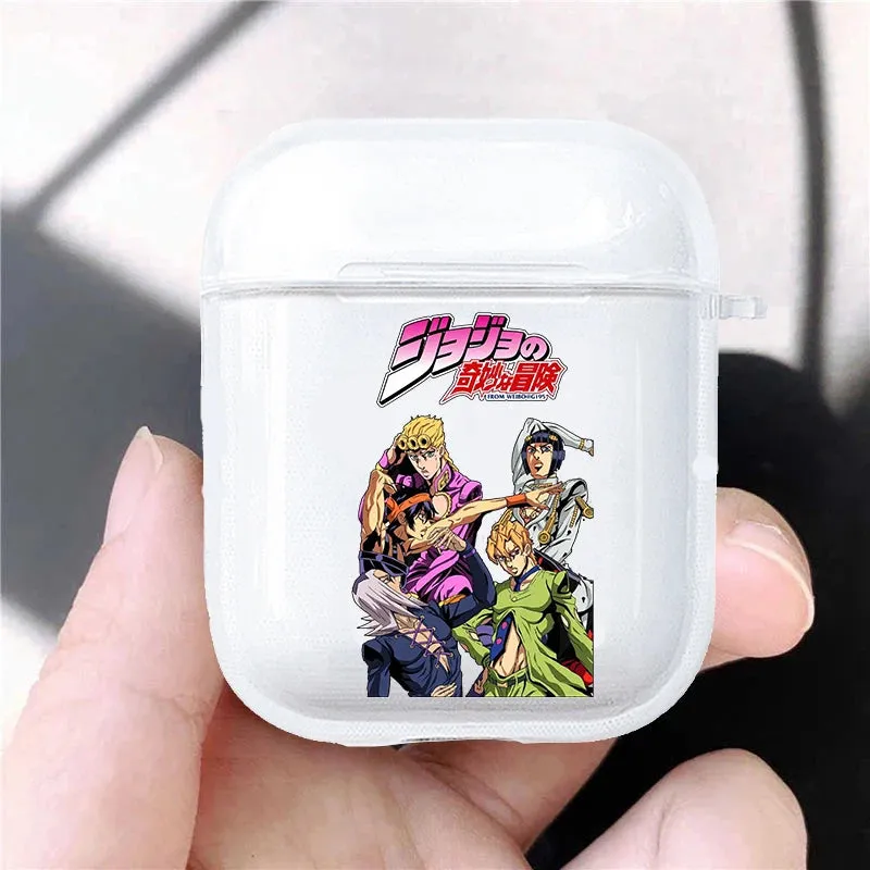 Hot JoJo's Bizarre Adventure JoJo Anime Soft silicone TPU Case For AirPods Pro 1 2 3 Clear Wireless Bluetooth Earphone Box Cover