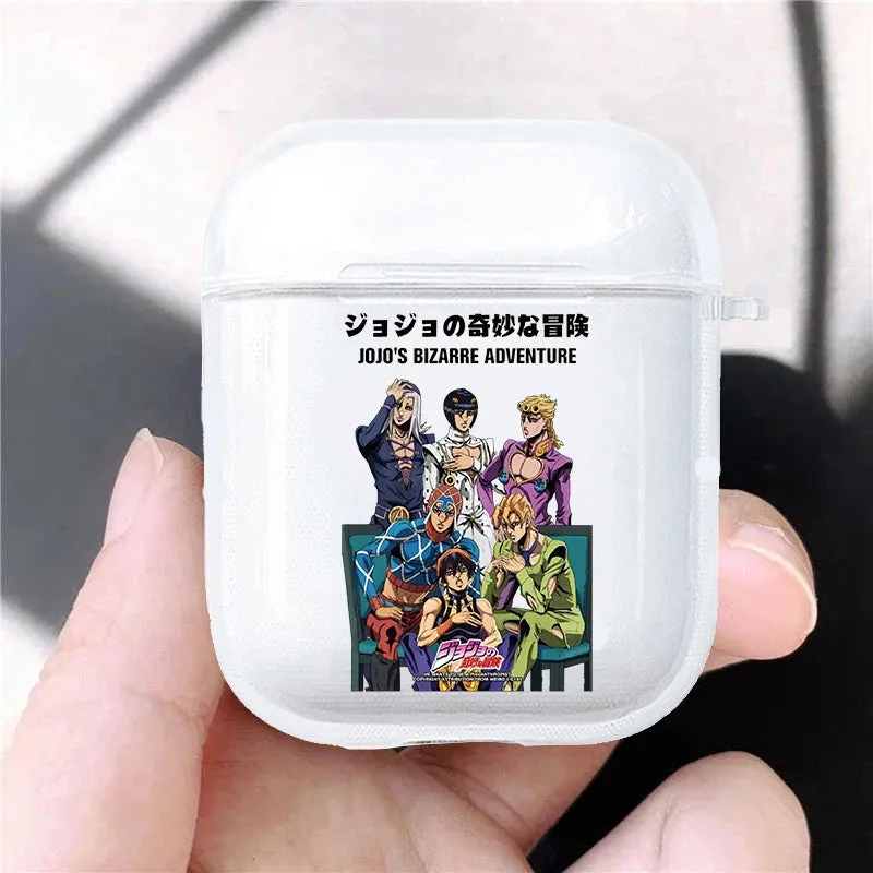 Hot JoJo's Bizarre Adventure JoJo Anime Soft silicone TPU Case For AirPods Pro 1 2 3 Clear Wireless Bluetooth Earphone Box Cover