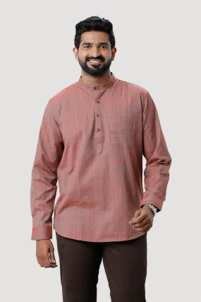 Iconic - Light Brown Short Kurta for Men | Uathayam