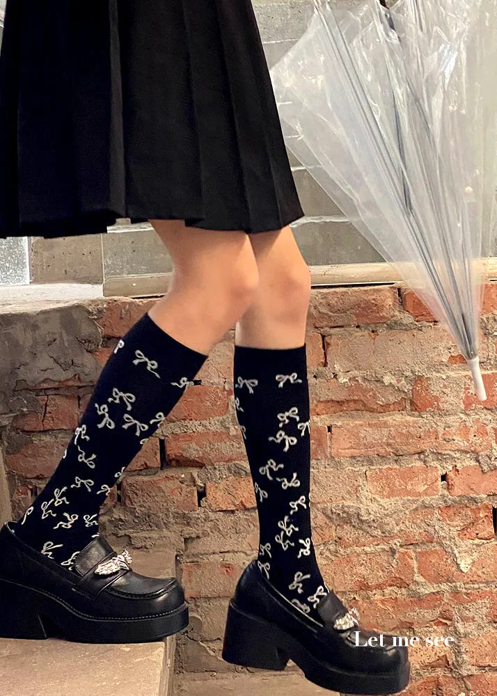 Infinite Bows knee high socks