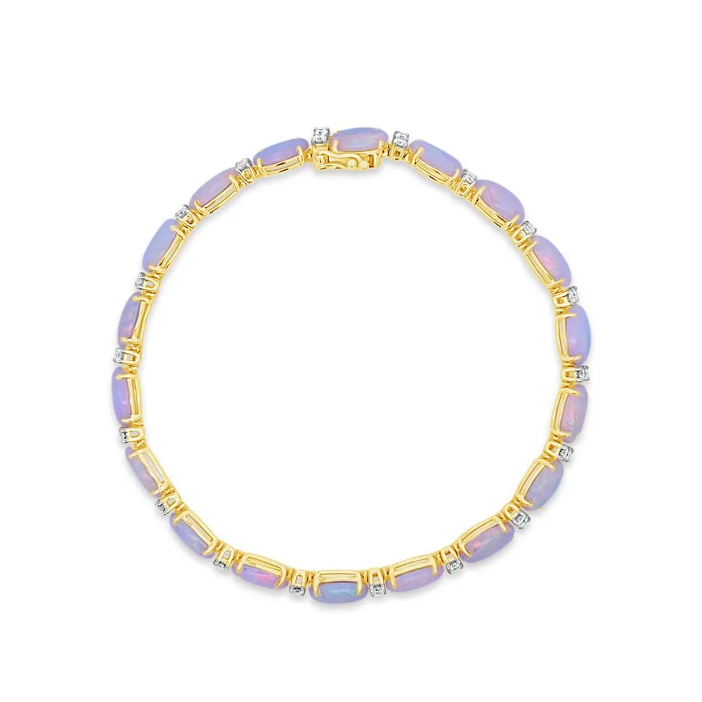 Irisa by Martin Binder Opal & Diamond Tennis Bracelet