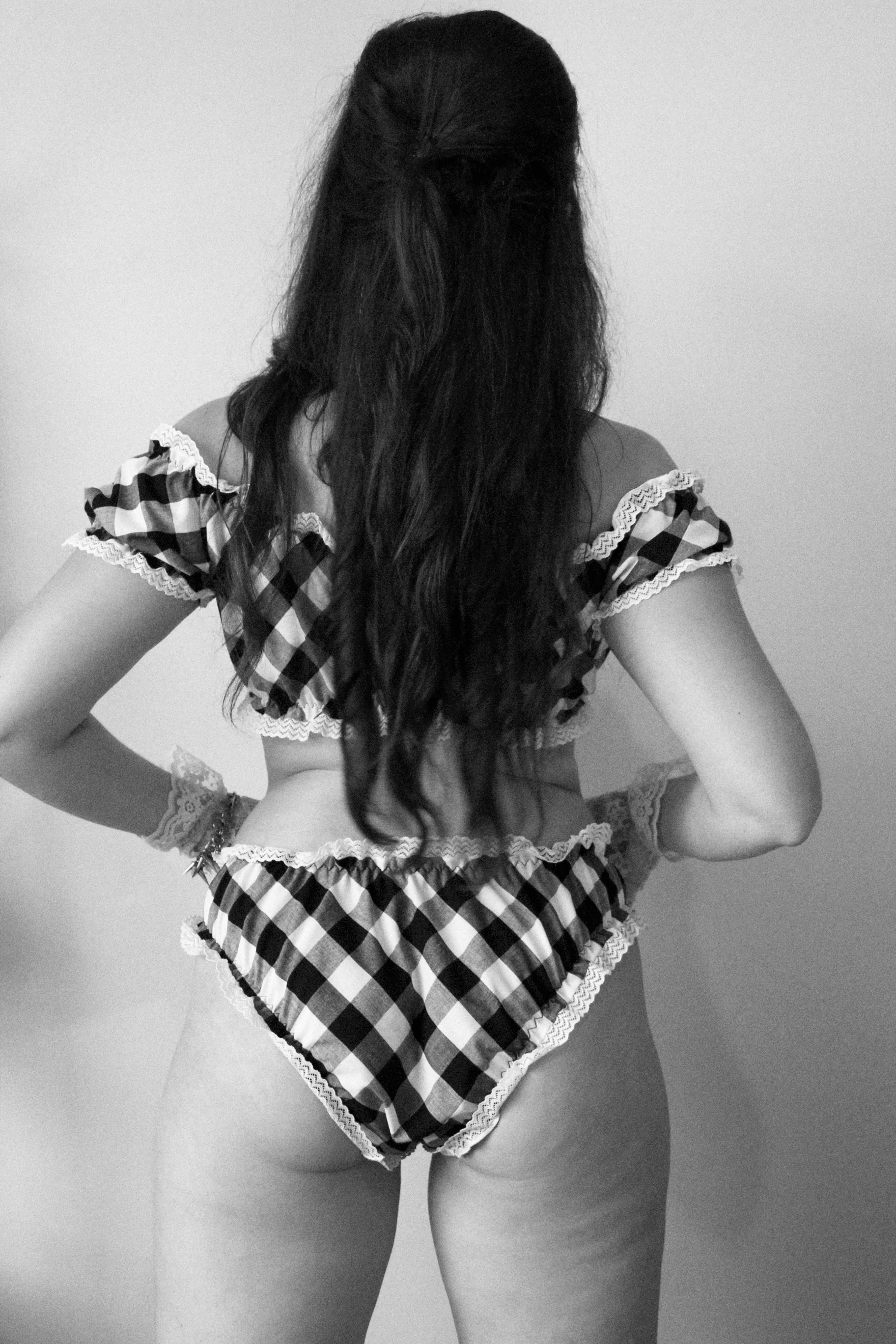 Judith Knickers Black & White Check