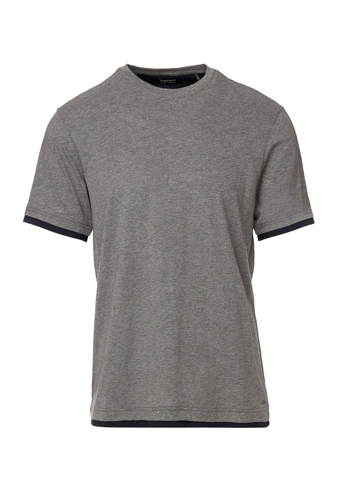 Kasan Men's Short Sleeve Top in Grey - BM24131