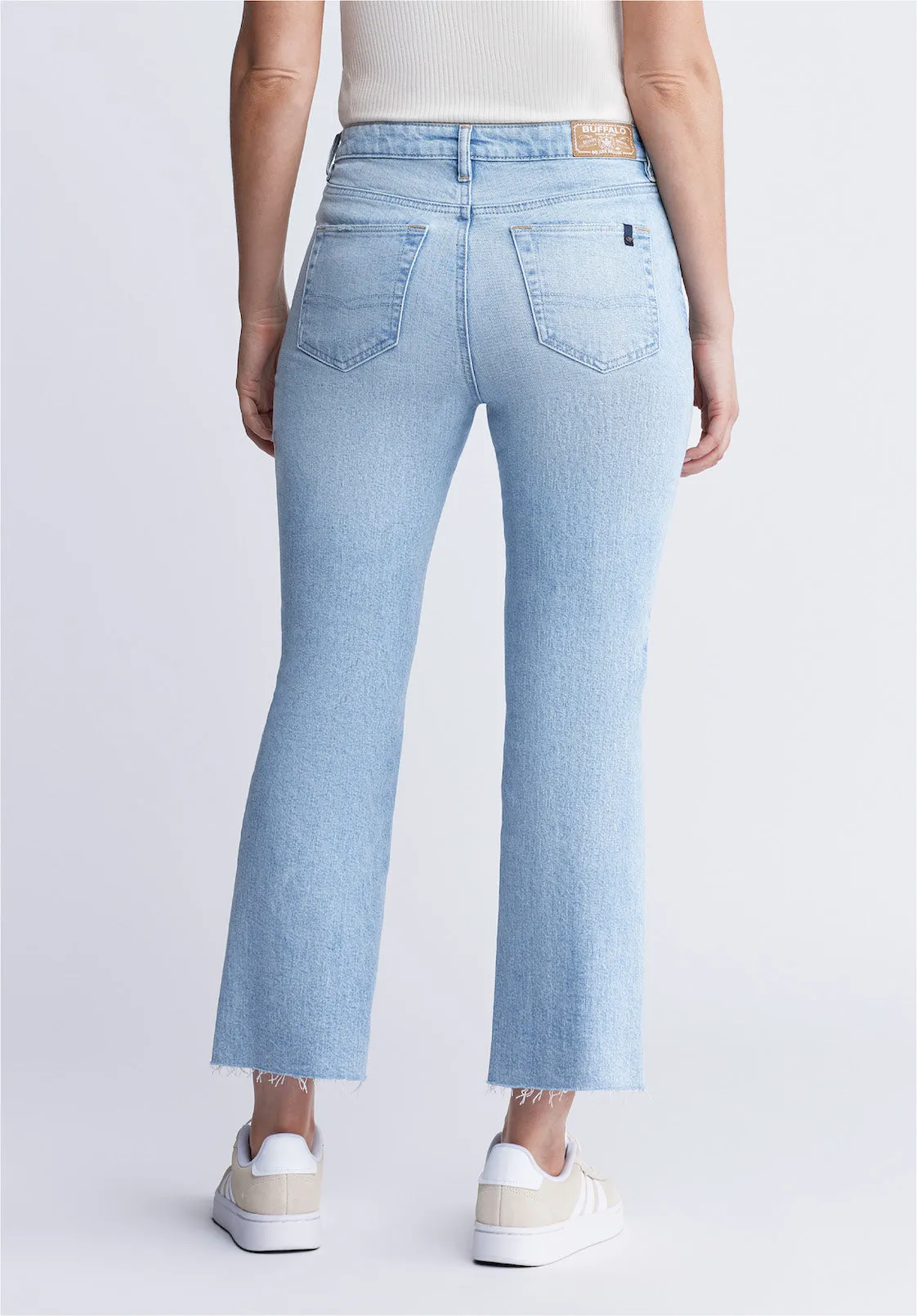 Kick Crop Kim Women's Jeans in Vintage Blue - BL15973