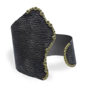 Kurtulan Black Cuff with Gold and Diamond Trim