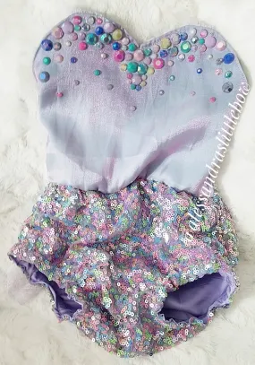 Lavender Bejeweled Rosie Romper