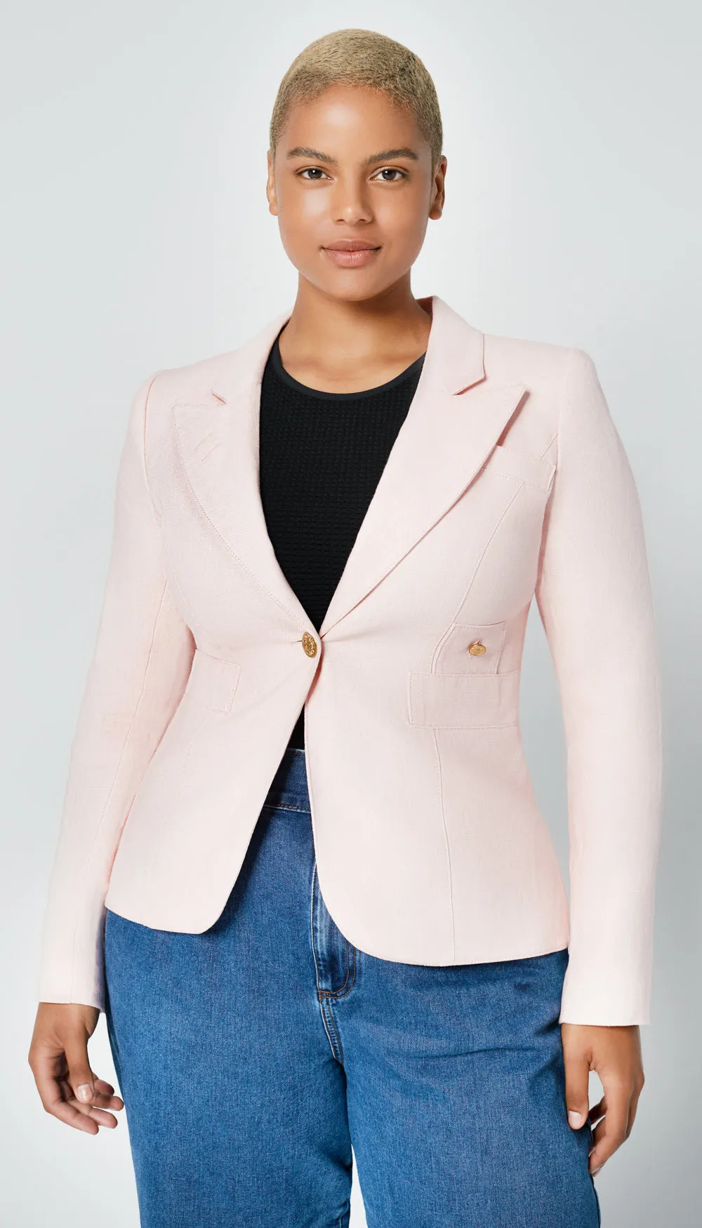 Linen Duchess Blazer Ballet