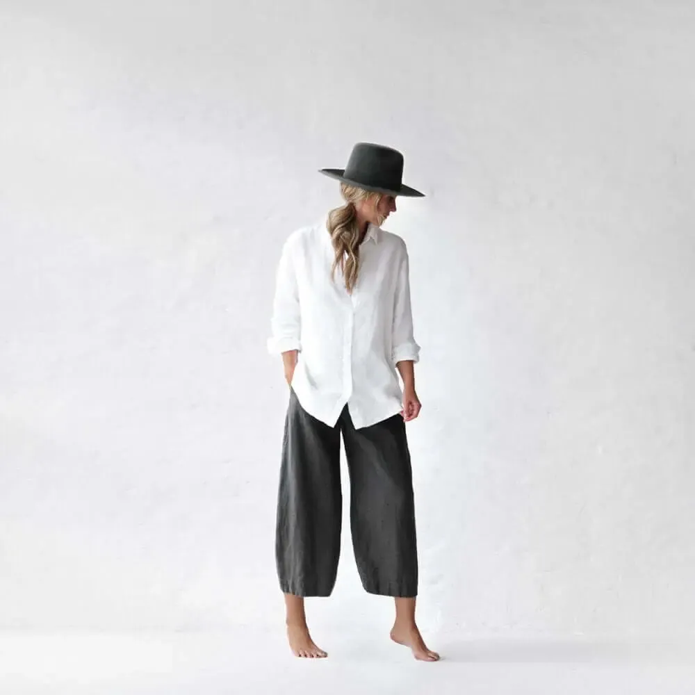 Linen grey pants Uma by Seaside Tones