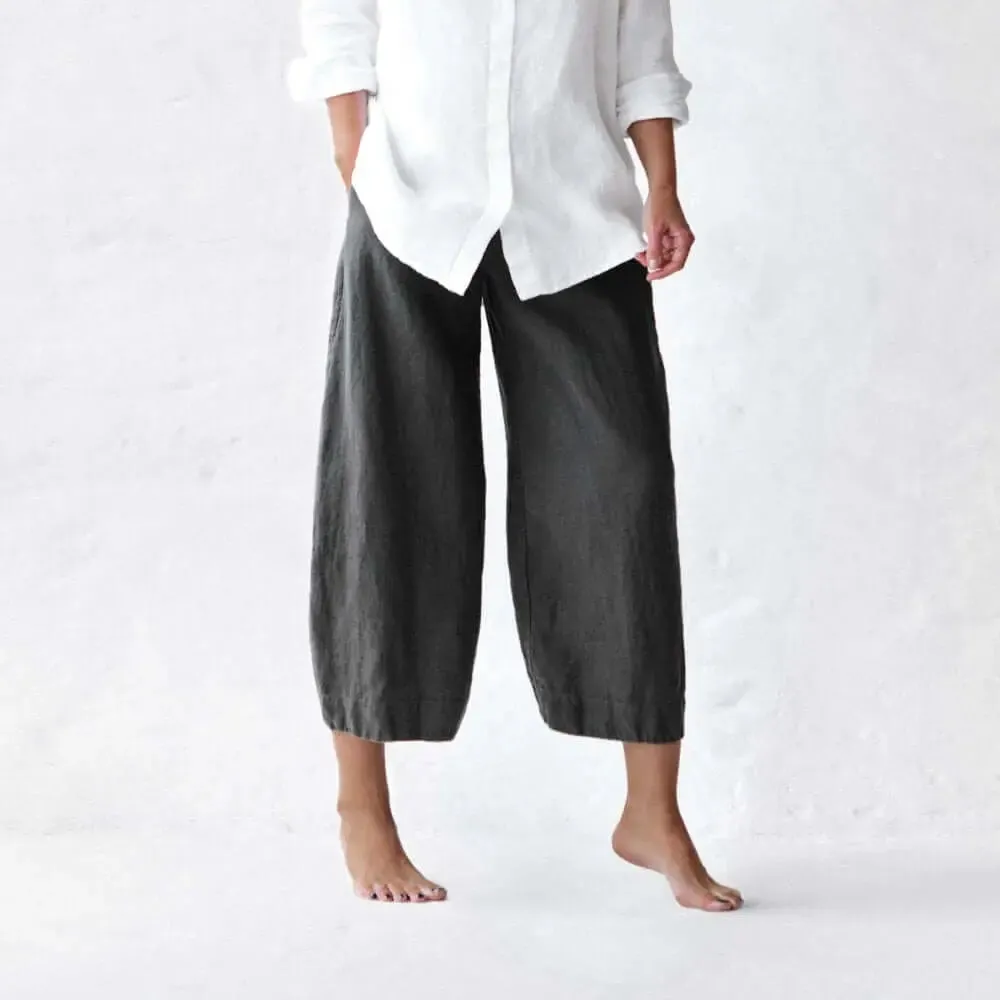 Linen grey pants Uma by Seaside Tones