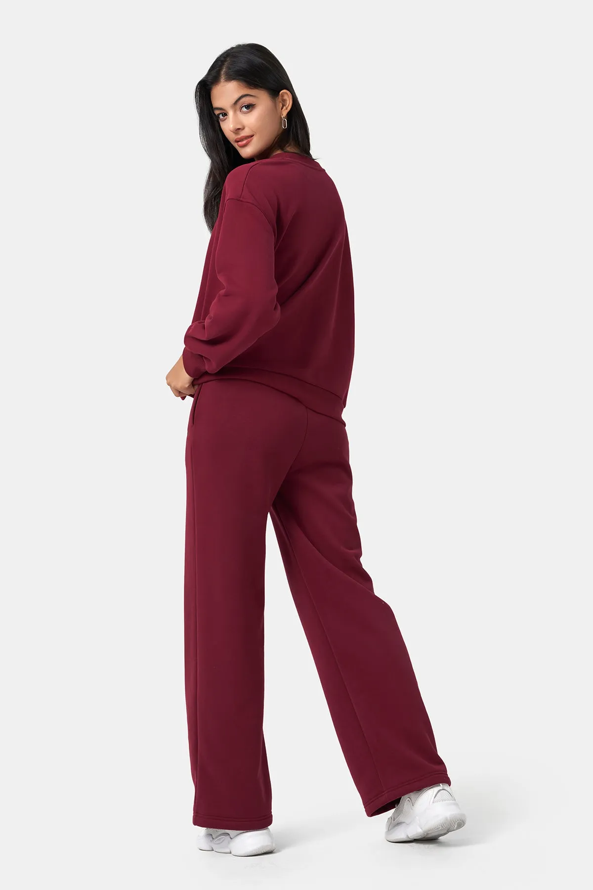 Loose-Fit Straight-Leg Long Sweatpants