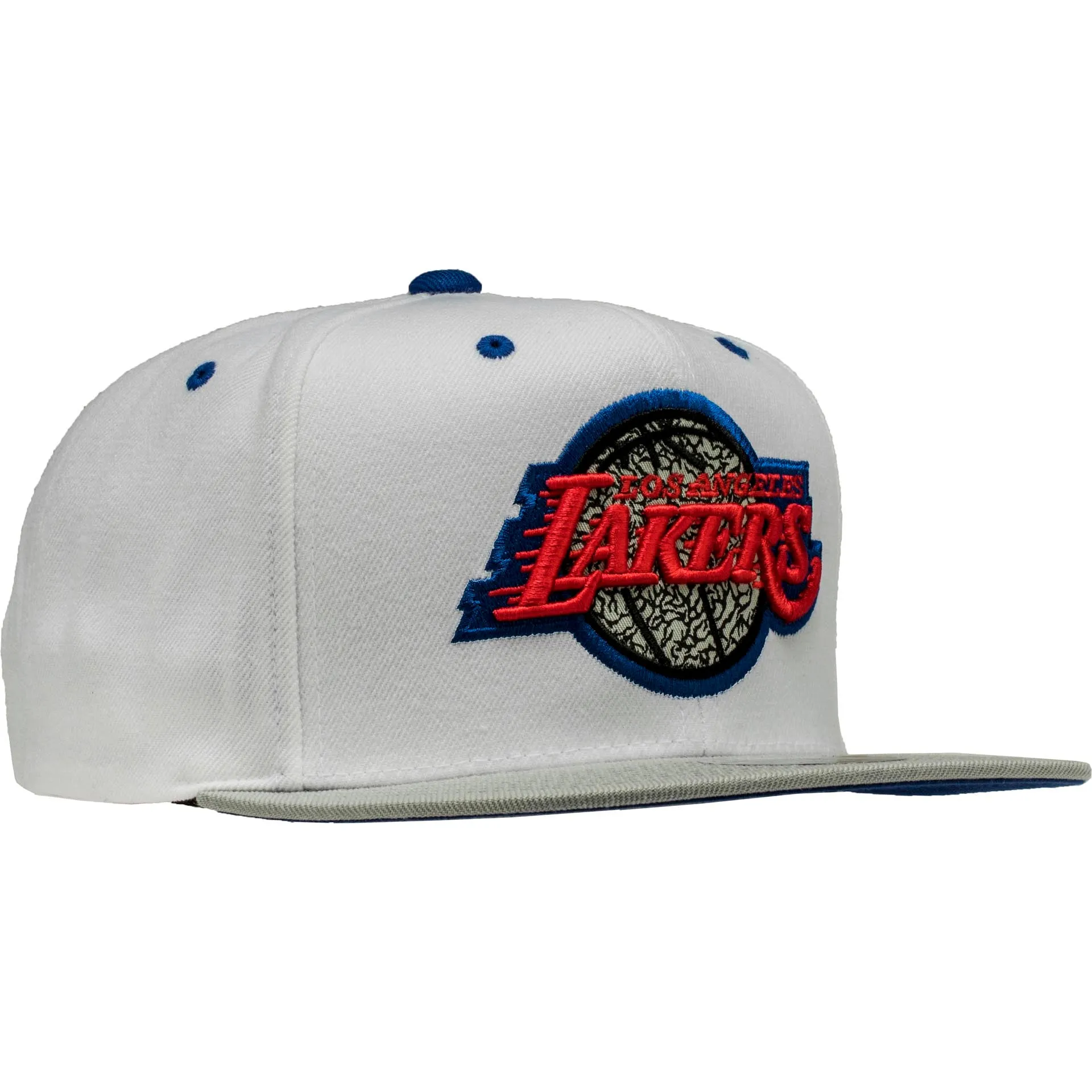 Los Angeles Lakers NBA 88 Snapback Men's Hat - White/Red