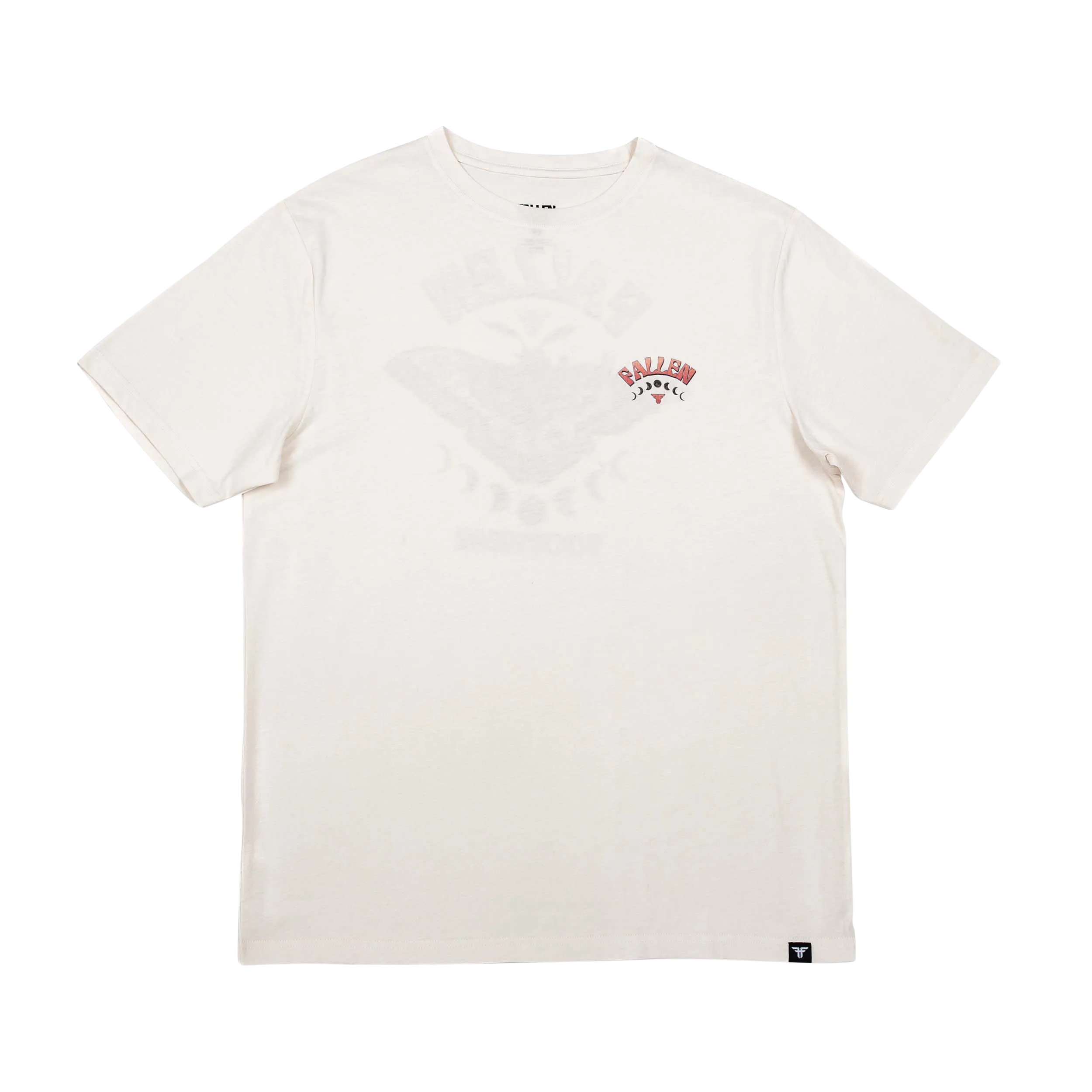 LUNAR MOTH TEE OFF WHITE/ORANGE