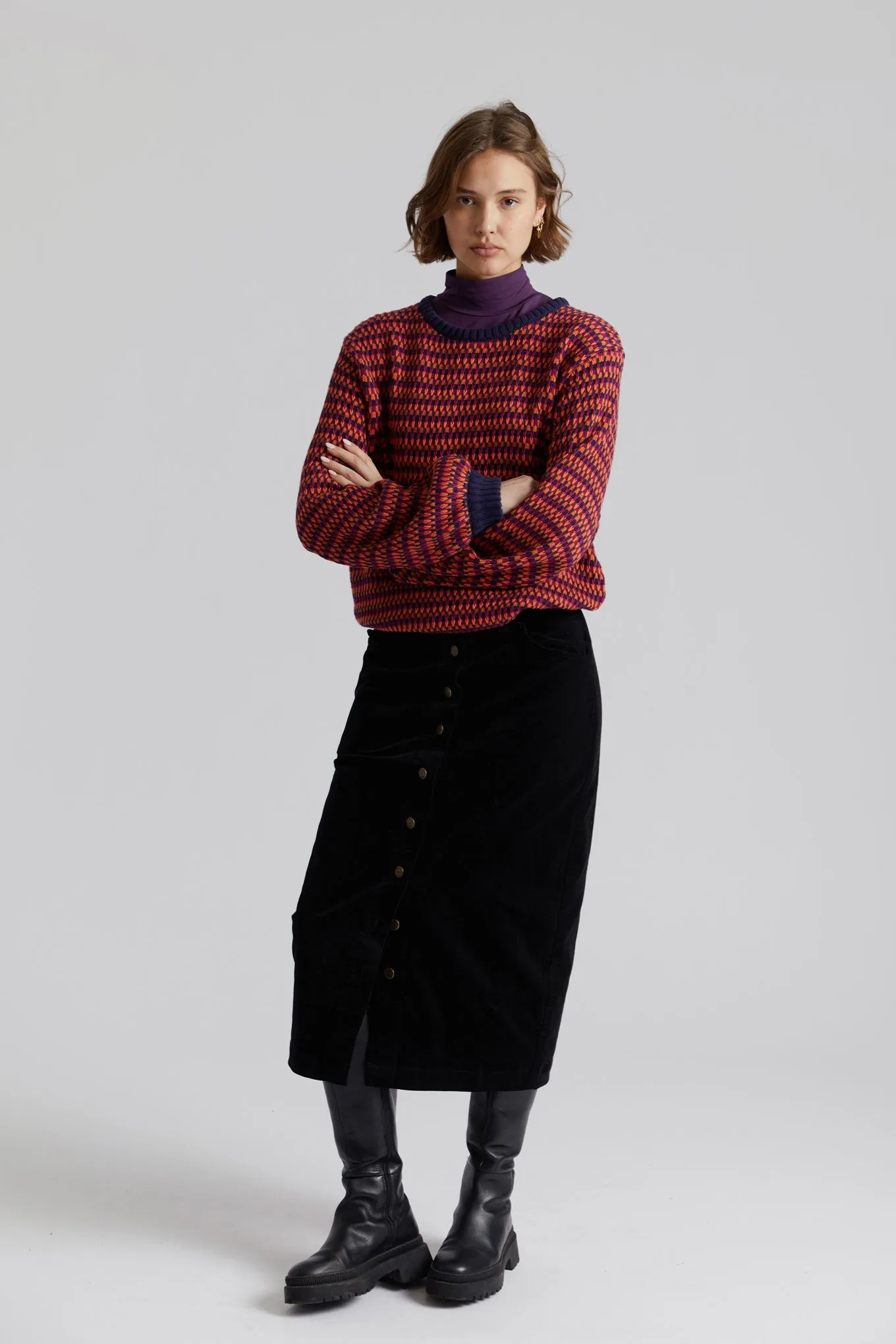 MAE - Organic Cotton Jumper Cherry