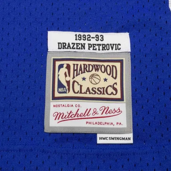 M&N NBA Swingman Jersey New Jersey Nets Road 1992-93 Drazen Petrovic