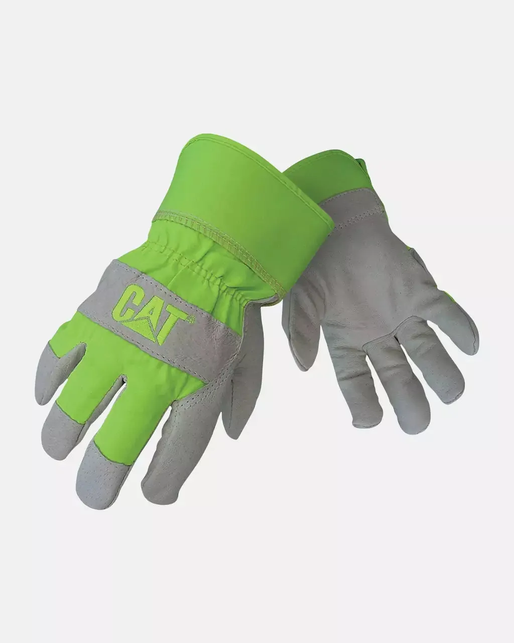 Men's Hi-Vis Leather Palm Glove