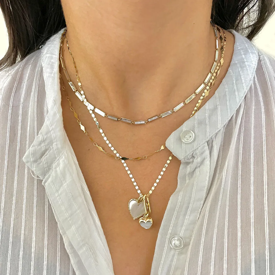 Mother of Pearl Bar Necklace