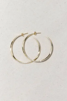 Native Gem - TWISTED HOOP- 14K GOLD VERMEIL