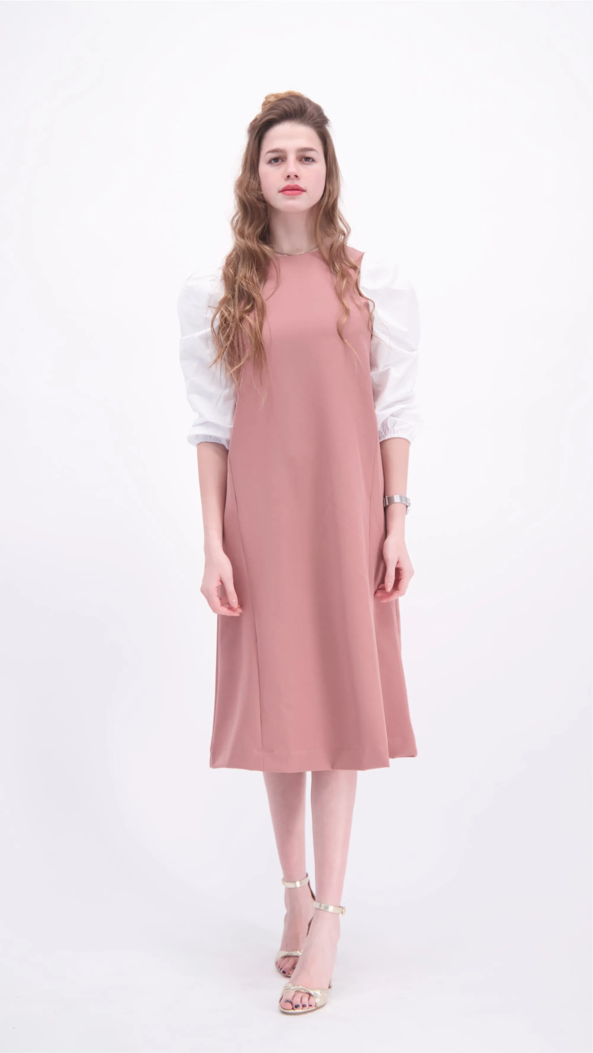 Nursing Puff Sleeve Dress / Pudra