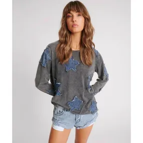 One Teaspoon Denim Star Boyfriend Longsleeve Tee