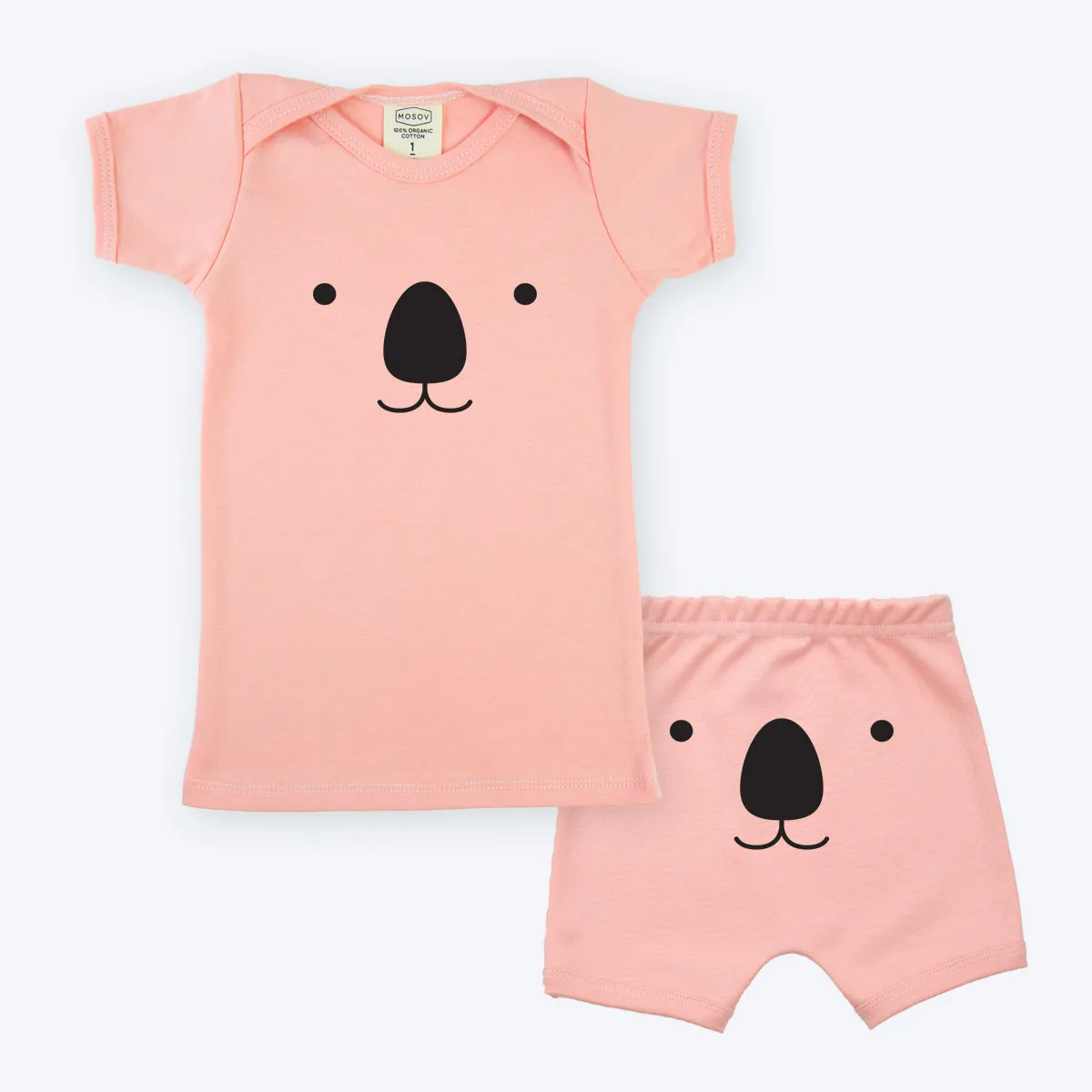 Organic Baby Pink Koala Set